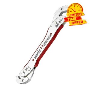 Multi-Function Magic Wrench Universal Adjustable auto-ratcheting Works as Reversible Ratchet pop Socket Combination & Pipe Monkey Spanner SAE Crescent nut Gear-Wrench Set for Craftsman & Plumbers