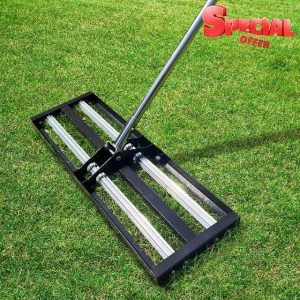 Nelyrho Lawn Leveling Rake with Aluminum Rollers