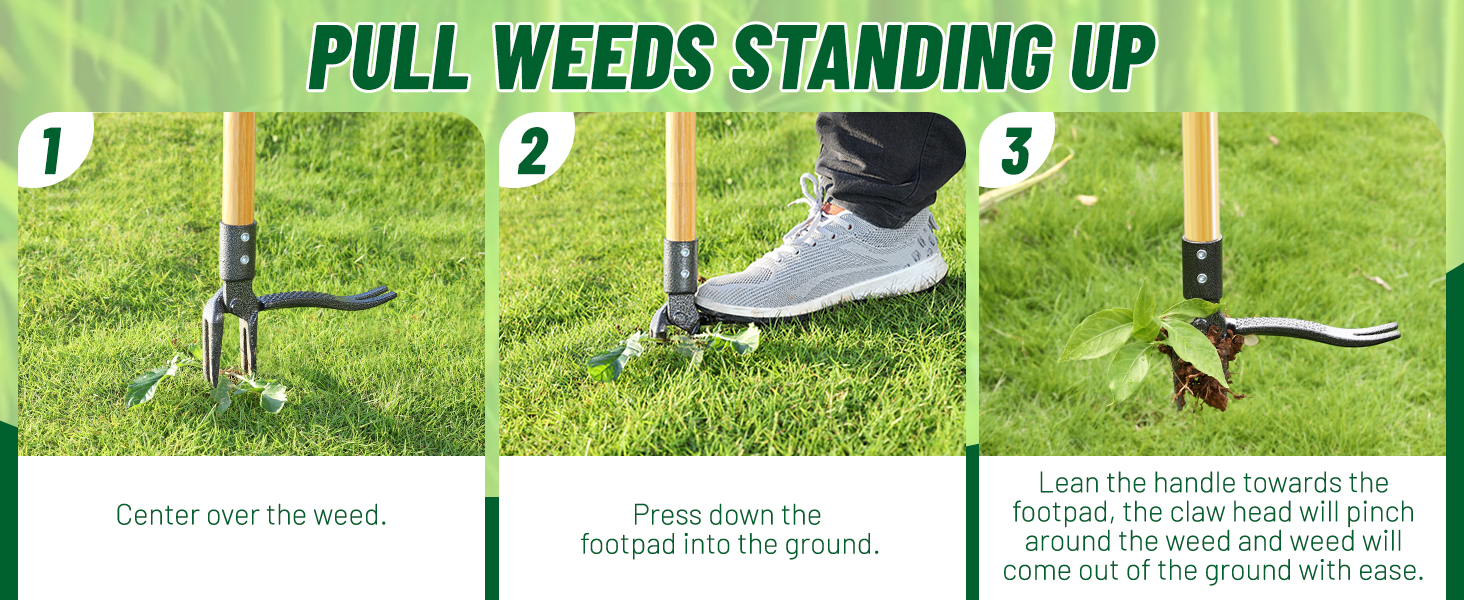 weed puller tool stand up heavy duty