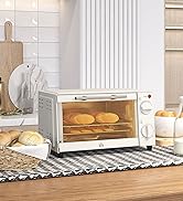 HOMCOM Mini Oven, 16L Countertop Electric Grill, Toaster Oven with Adjustable Temperature, 60 Min...