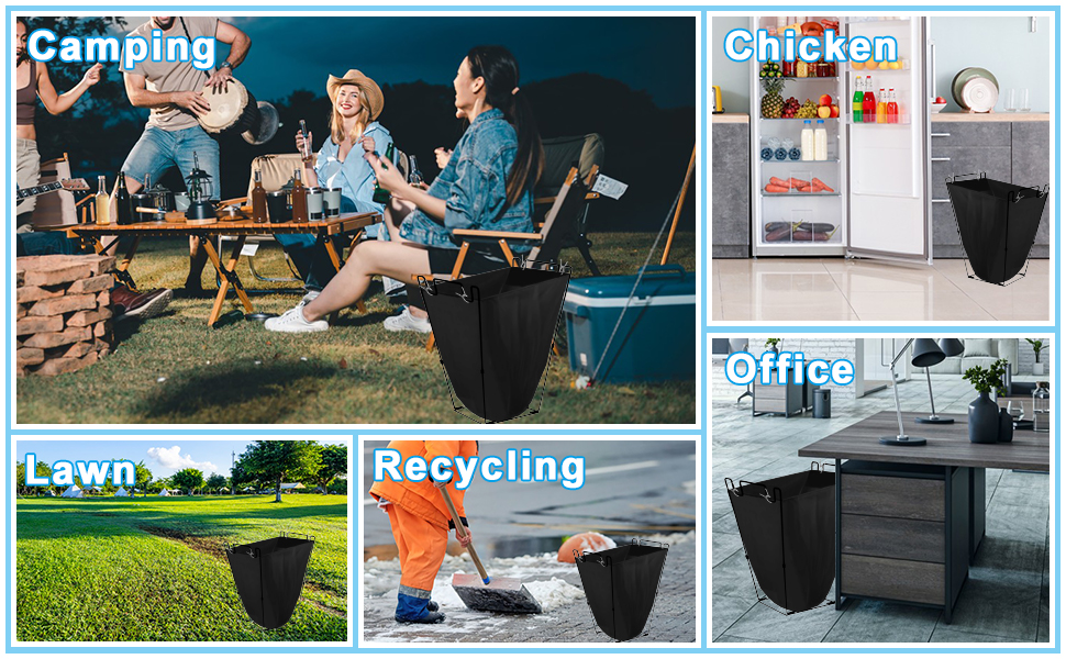 metal trash bag holder