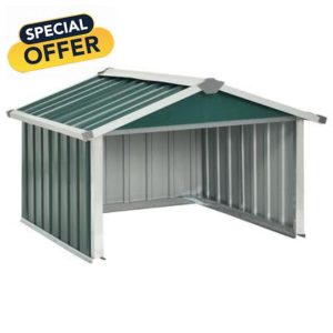 Garden Robot Lawnmower Shed 92x97x63 cm Galvanised Steel Gree