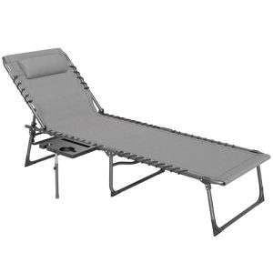 5-Level Adjustable Reclining Sun Lounger Chair