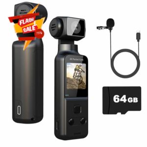 4K Body Camera with External Microphone