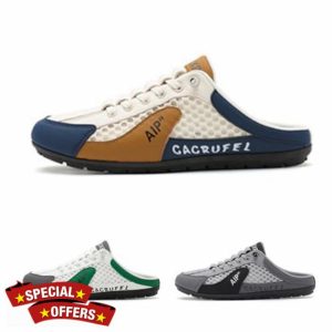 Mens Backless Slip on Sneakers Shoes