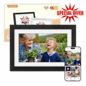 Digital Photo Frame Oak Wood: Eptusmey 32GB Memory 1280x800 HD Touch Screen Digital Picture Frame Wifi Wall Mountable Auto-Rotate Share Instantly via Uhale