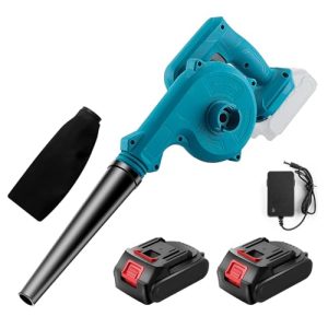 21000RPM 2-in-1 Handle Electric Leaf Blower with 2x3000Ah Battery And Charger,Helps you clean your garden and home easily/Car Corner Dust Clearing