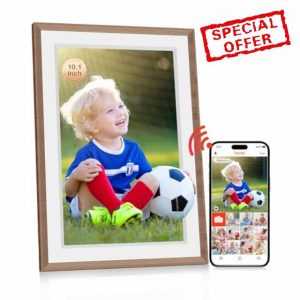 Frameo 10.1" WiFi Digital Photo Frame-Built in 32GB Memory with 1280 x 800 IPS HD Touch Screen Electronic Photo Frame