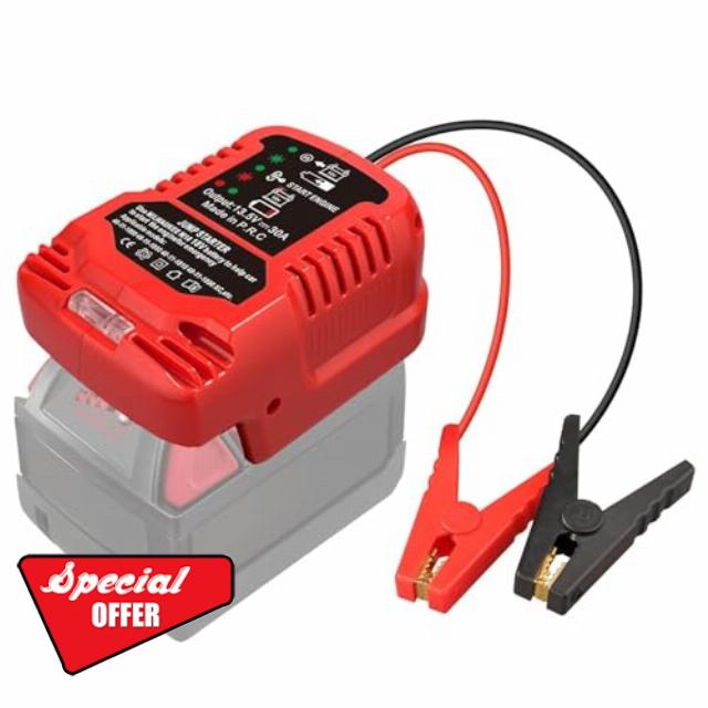 Car Jumper Starter Adapter for Milwaukee 18V Battery