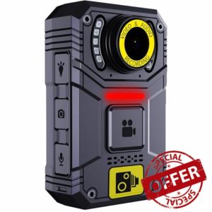 Recall PRO Body Worn Camera Bodycam 2K 4K Ultra Clear Video Cam Professional Security Camera for Personal Protection and Safety with Klick Fast Clickfast Night Visio