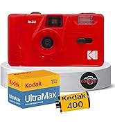 Reusable Film Camera Bundle includes Kodak 35mm Film Camera, Kodak 35mm film 36 exposures and Cli...