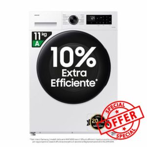 Samsung Series 5 AI Energy SpaceMax™ WW11DG5B25AEEU 11kg Washing Machine with 1400 rpm - White - A Rated            [Energy Class A]