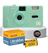 Reusable Film Camera Bundle includes Kodak 35mm Film Camera, Kodak 35mm film 36 exposures and Cli...