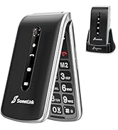 SweetLink S2 Plus Senior Mobile Phone,Big Button Mobile Phone for Elderly,1400mAh Battery,SOS Eme...