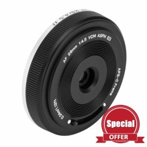 VILTROX 28mm F4.5 XF Lens Pancake X-Mount Lens Auto Focus 28 mm f/4.5 XF Chips-Size Wide Angle Lens Compatible with Fujifilm X-Mount Cameras X-A1 X-A2 X-A3 X-A5 X-H1 X-T1 X-T100 X-PRO1 and More