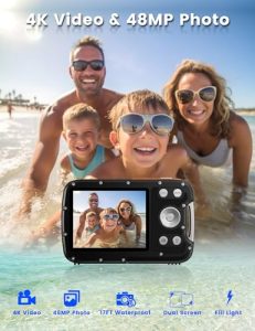 17FT Compact Waterproof Digital Camera for Snorkeling