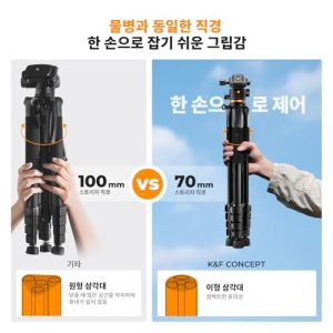 Lightweight Travel Outdoor DSLR Tripods with 360 Degree Ball Head Load Capacity 8kg/17.6lbs