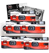 Disposable Cameras Multipack - Bundle with 3 X Swiss+Pro Disposable Camera Single-Use Film Camera...