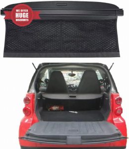 Car Retractable Rear Trunk Parcel Shelf for Smart 451 Fortwo 2007 2008 2009 2010 2011 2012 2013 2014