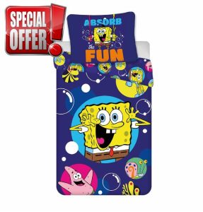 SpongeBob SquarePants Cot Size Bedlinen Set 100x135cm + Pillowcase 40x60cm