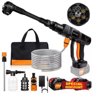 6IN1 Cordless High-Pressure Washing Water Gun Car Jet Washing Machine