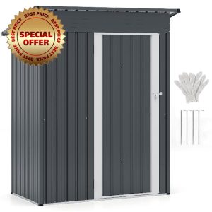 5 x 3FT Metal Garden Shed
