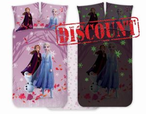 Frozen Elsa & Anna Cot Bedlinen Set 100x140 cm & Pillowcase 40x45 cm