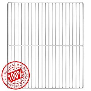 idaXL Silver Stainless Steel Grill Rack - 45x40x1cm Durable BBQ Accessory for Outdoor Cooking Garden/Patio
