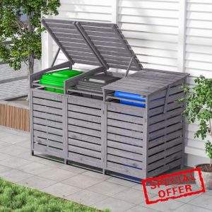 Wheelie Bin Storage 3 Bin Storage for Wheelie Bins