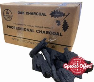 10kg Turkish Oak Charcoal by The BBQ Experts – Restaurant-Grade Oak Wood Charcoal for BBQ