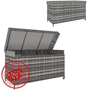 Outsunny 627 L Rattan Garden Storage Box