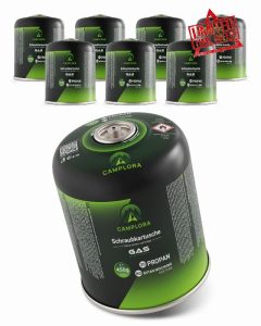 CAMPLORA 8 x 450 g gas cartridges with screw thread