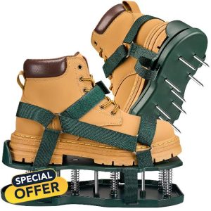 Lawn Aerator Shoes with Spring Base