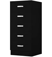 FWStyle Matt White 8 Drawer Chest of Drawers - H99 X W110 X 40cm