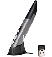 Lychee Wireless Pen Mouse,2.4GHZ USB Wireless Optical Pen Mouse 500/1000 DPI Adjustable Handwriti...