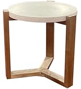 Nouvage Design WL-T230035 Fibre Stone Table 40cm Diameter Rounded