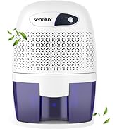 Senelux 1100ml Electric Dehumidifier for Home Damp with 7 Colorful Lights, Portable Small Dehumid...