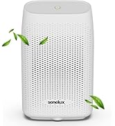 Senelux Dehumidifier 2000ml, Electric Dehumidifier, with Easy Clean Filter and Auto-off, Ultra Qu...