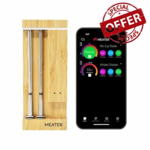 MEATER Pro Duo: WiFi Smart Meat Thermometer | 550°C High Heat Resistance | Long Range | Dual Probes | Six Sensors | BBQ
