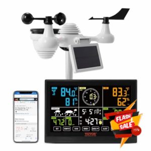 VEVOR 2025 New 7-in-1 Solar Wi-Fi Weather Station