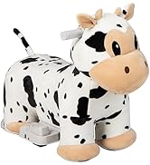 COSTWAY Kids Electric Ride on Toy, 6V Battery Powered Ride on Unicorn/Dinosaur/Cow with Wheels, F...