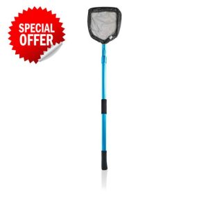 Swell Heavy Duty Pond Net - Sludge Net & Strong 3m Telescopic Handle - Durable Water Garden net with extendable pole
