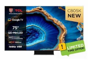 TCL 75C805K 75-inch QLED Mini LED