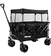 MoverX Premium Trolley on Wheels, Folding Wagon, Portable Camping Cart, Collapsible Foldable Trol...