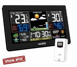 Youshiko XL YC9446 (Official 2025 UK Version) Weather Station Radio Controlled Clock