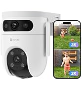 EZVIZ 3K Security Camera Outdoor Pan-Tilt 360°, Support 512 GB SD Card, No Subscription Fee, Colo...