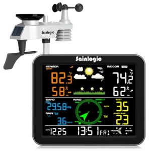 Weather Station with Rain Gauge and Wind Speed/Direction