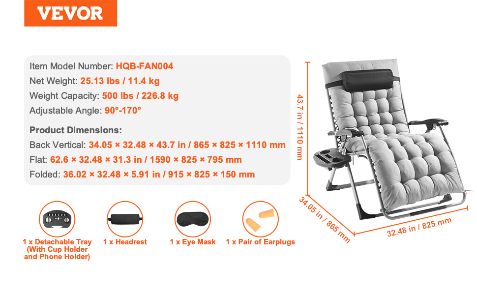 oversized zero gravity chair