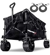 MoverX Folding Hand Truck Aluminium, Heavy Duty Hand Truck Foldable Trolley on Wheels, Multi Purp...