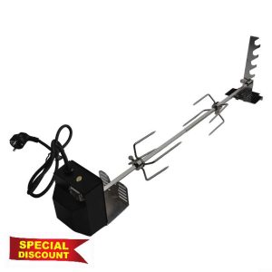 Deluxe Motorized Gas Grill Rotisserie Spit Kit